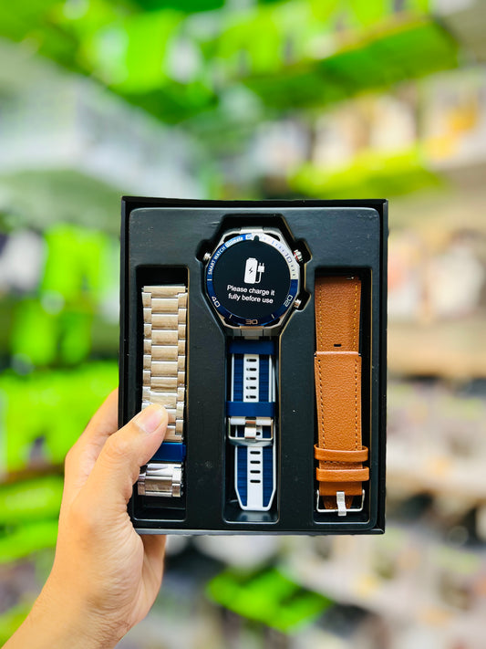 CALUS Watch Ultimate 2 | Super AMOLED Smart Watch with 3 Straps