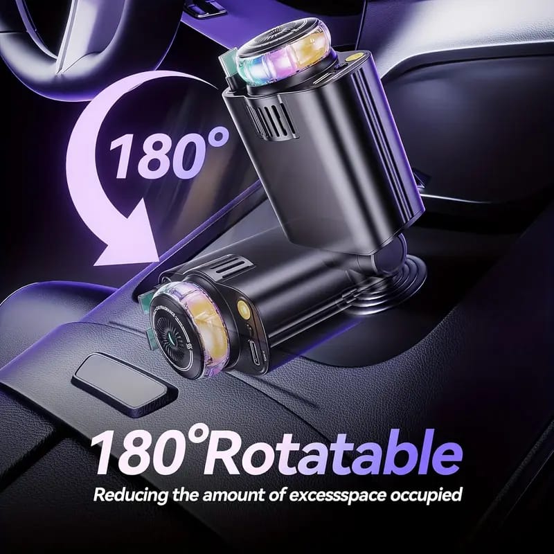 5-in-1 Car Charger with Ambient LED Light